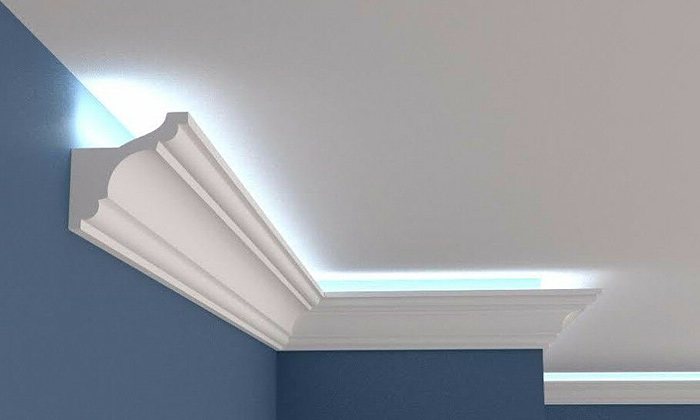карниз с подсветкой для натяжного потолка