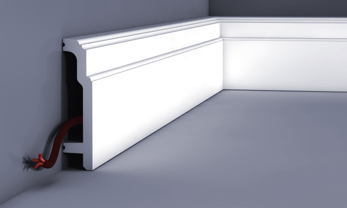 напольный плинтус с кабель-каналом Orac Decor
