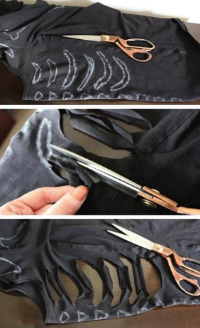 Изготовление костюма скелета