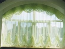Шторы из органзы на кухню или в гостиную, модели занавесок