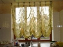 Шторы из органзы на кухню или в гостиную, модели занавесок
