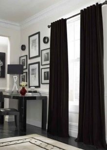Темные шторы - фото лучших идей и новинок дизайна