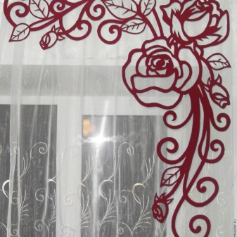 Ажурные ламбрекены своими руками