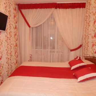 Шторы к розовым обоям в спальне, гостиной какие подойдут