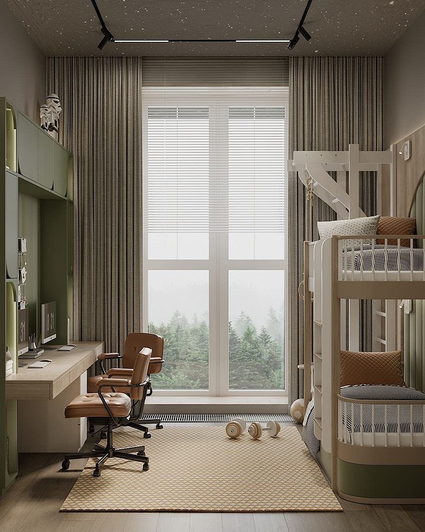 Короткие шторы для детской: виды, материалы