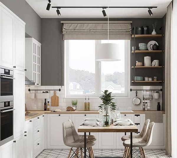 Шторы на кухню: фото самых стильных фасонов, модные цвета и узоры, советы по выбору