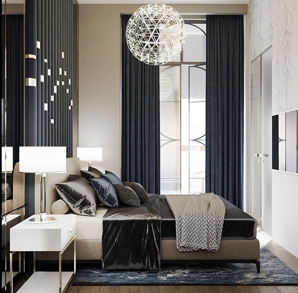 Плотные шторы блэкаут (Blackout) - фото красивого дизайна и сочетания в интерьере