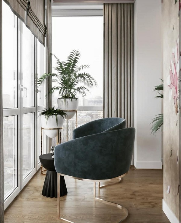 Шторы на балкон: идеи с фото, советы по выбору