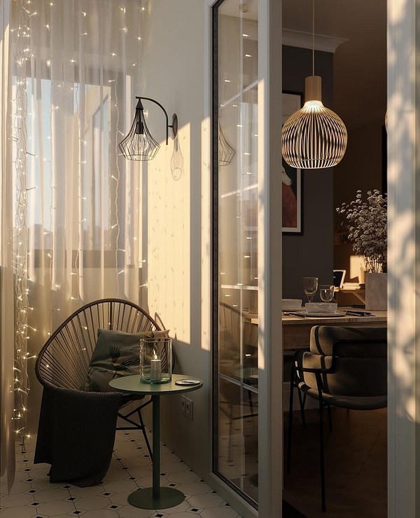 Шторы на балкон: идеи с фото, советы по выбору