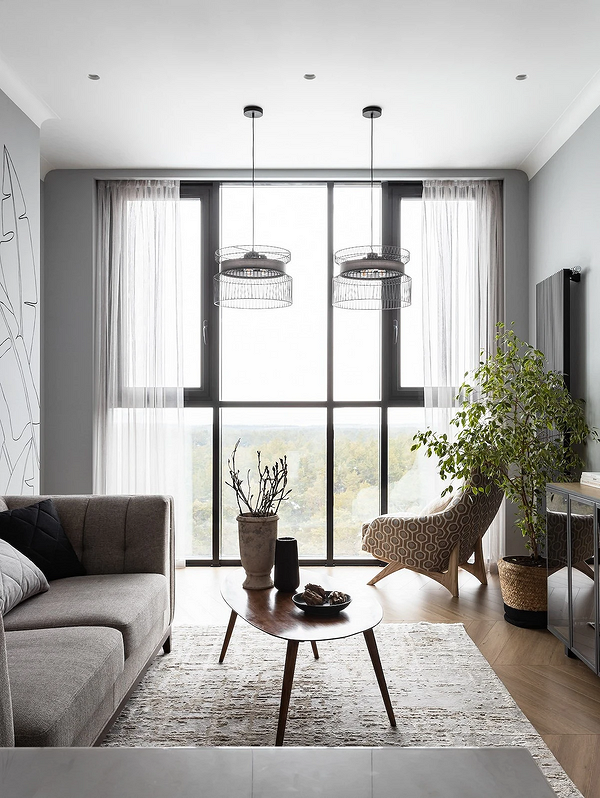 Тюль в гостиную: новинки красивого дизайна для зала