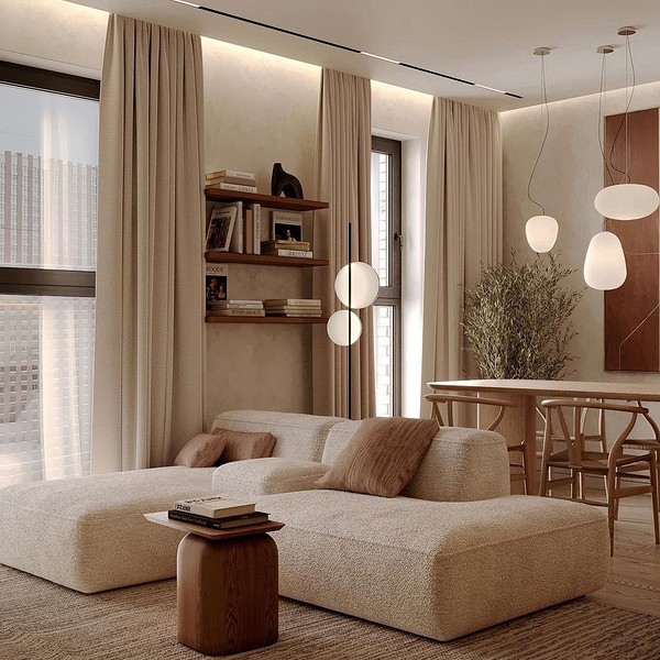 Модные шторы: примеры в интерьере