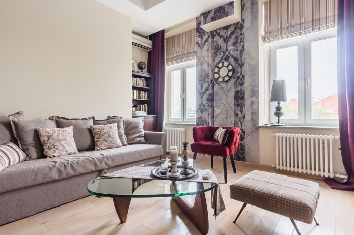 Римские шторы в гостиную Римские шторы в гостиную