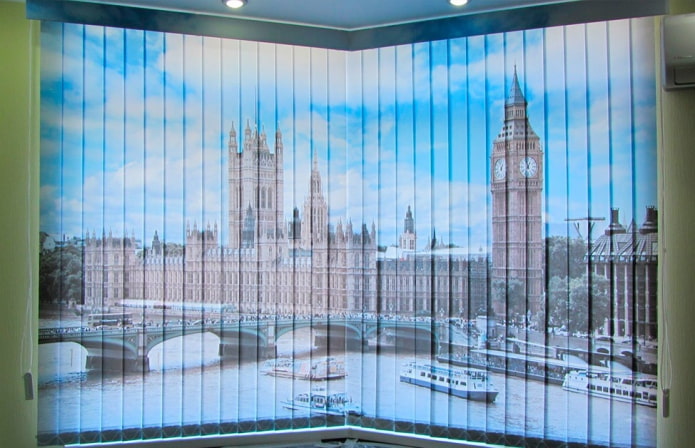 вертикальные ламели с городскими пейзажами вертикальные ламели с городскими пейзажами