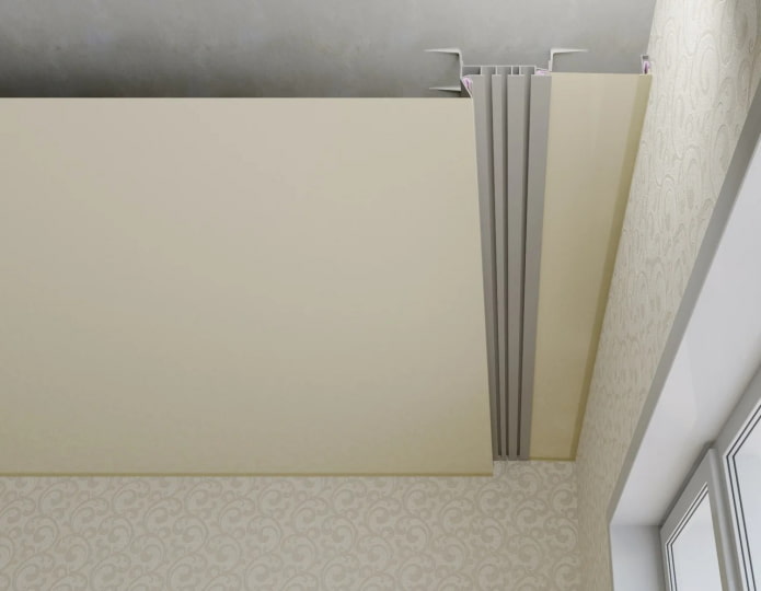 комбинированный карниз в потолке комбинированный карниз в потолке