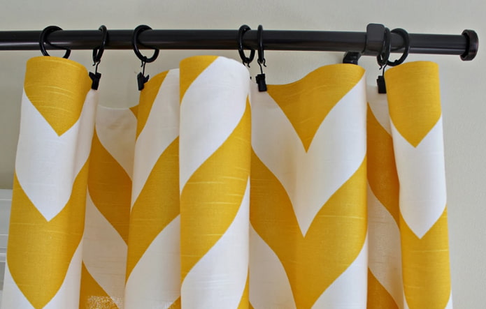 занавеска с кольцами