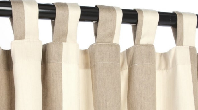 занавески на петлях