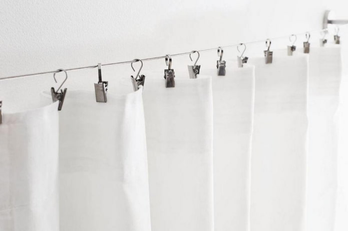 занавеска на прищепках
