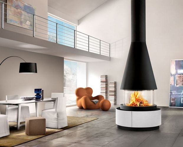 Фото: Гостиная, Стиль Лофт, Спальня, Дизайн интерьера, Квартира, Дом