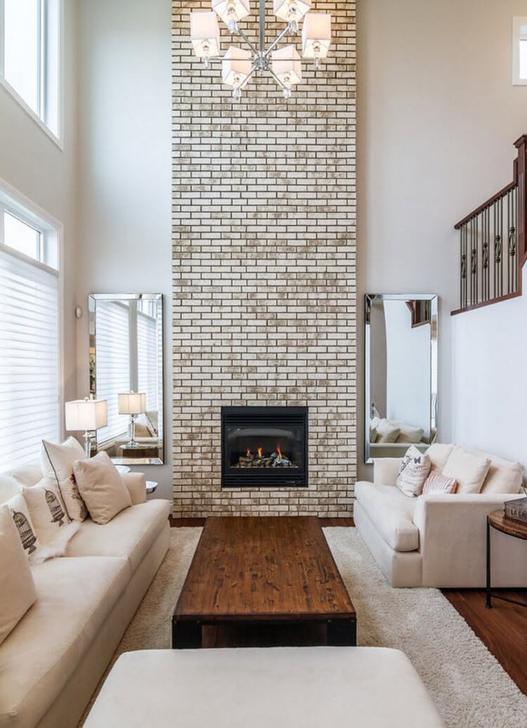 Камин в интерьере 2023: ТОП-25 модных дизайнерских идей (+ тренды)