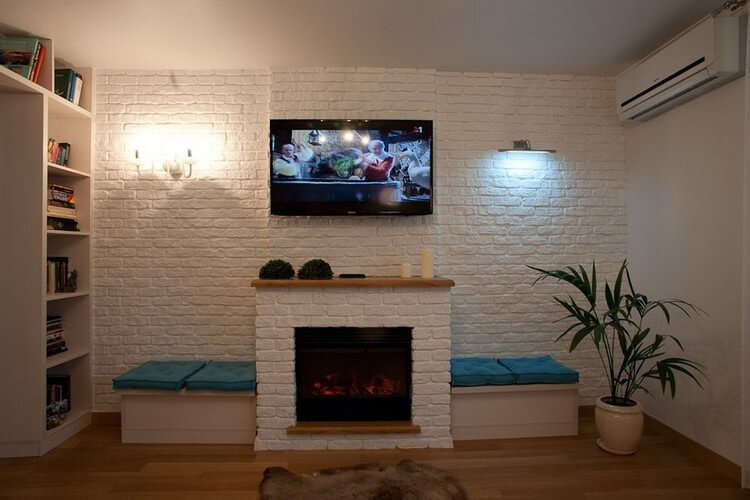 Камин в интерьере 2023: ТОП-25 модных дизайнерских идей (+ тренды)