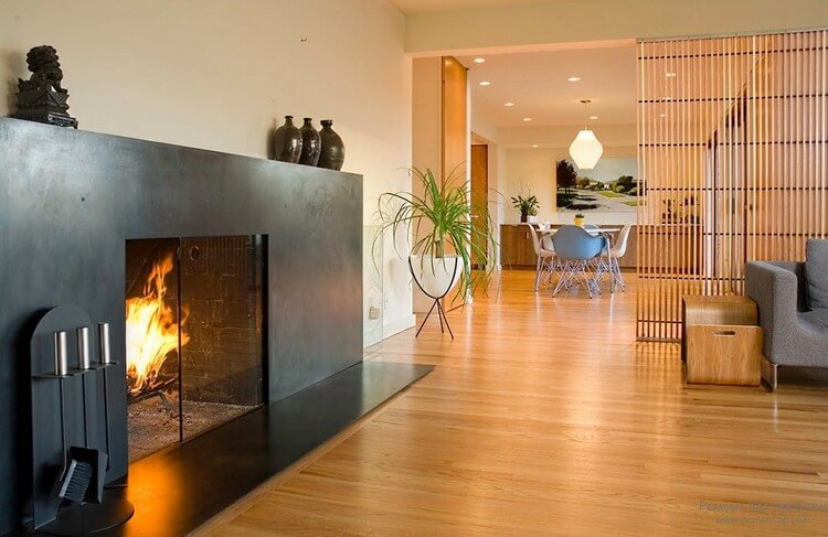 Камин в интерьере 2023: ТОП-25 модных дизайнерских идей (+ тренды)