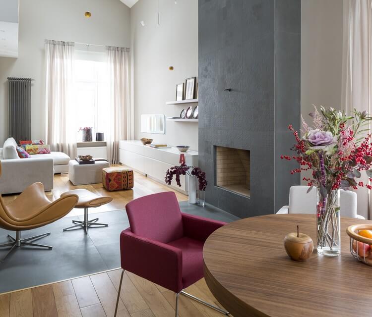 Камин в интерьере 2023: ТОП-25 модных дизайнерских идей (+ тренды)