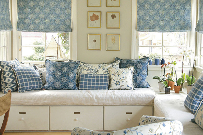 Шторы в стиле прованс - Римские шторы