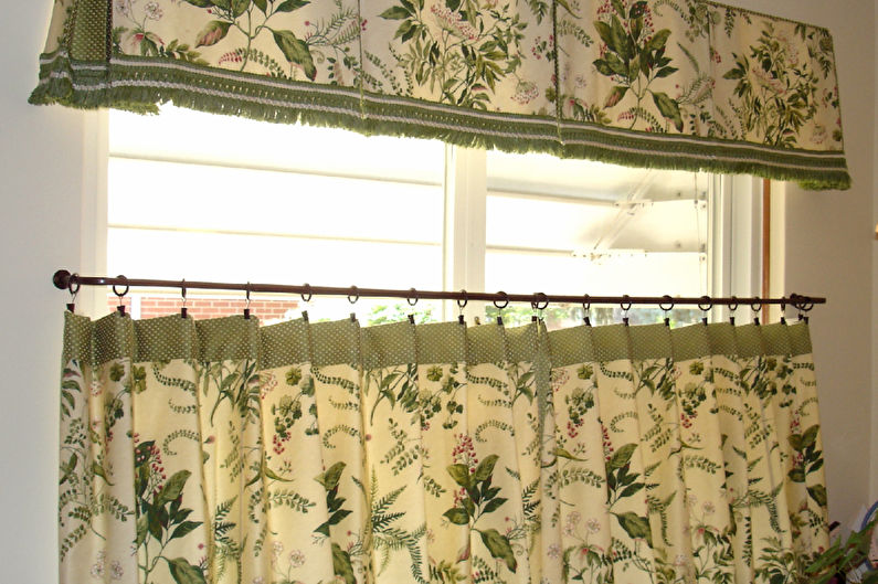 Шторы в стиле «кафе» - Прованс