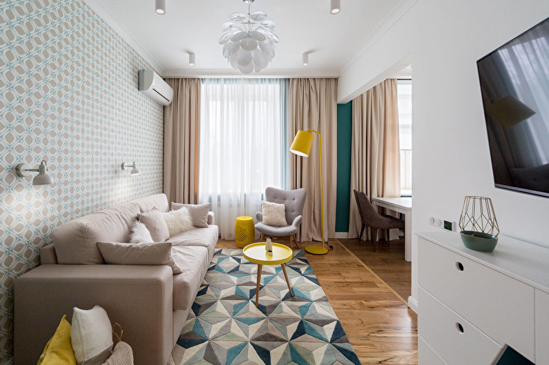 Шторы для гостиной (зала) - фото