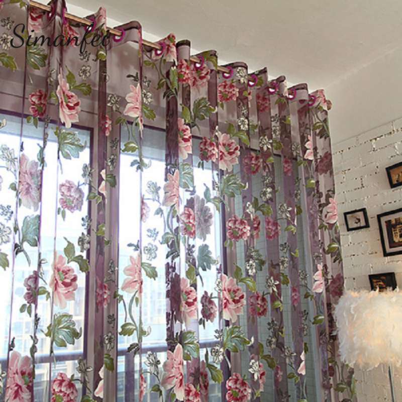 Шторы из органзы на кухню