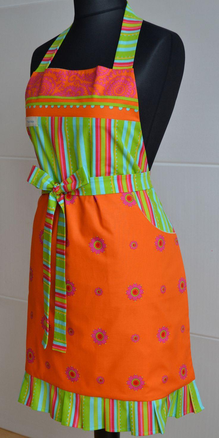 Выкройка красивого фартука для кухни для кухни своими руками