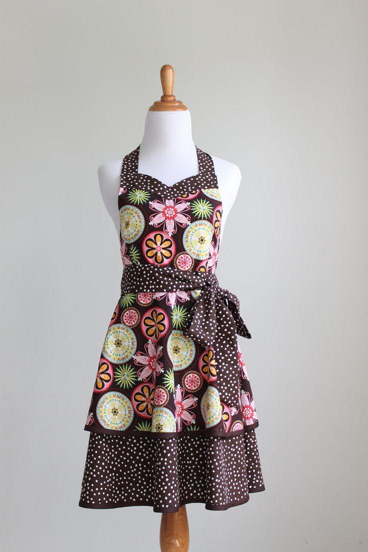 Выкройка красивого фартука для кухни для кухни своими руками