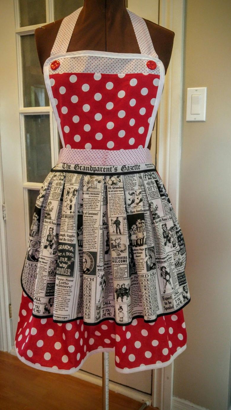 Выкройка красивого фартука для кухни для кухни своими руками