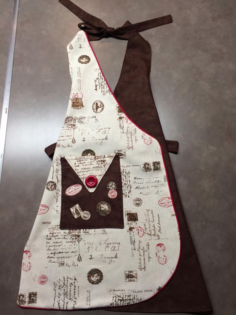 Выкройка красивого фартука для кухни для кухни своими руками