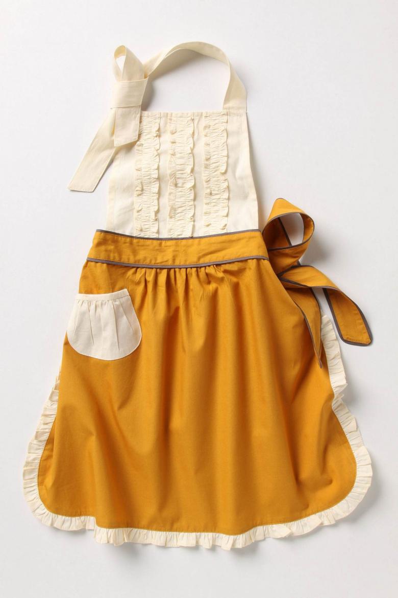 Выкройка красивого фартука для кухни для кухни своими руками