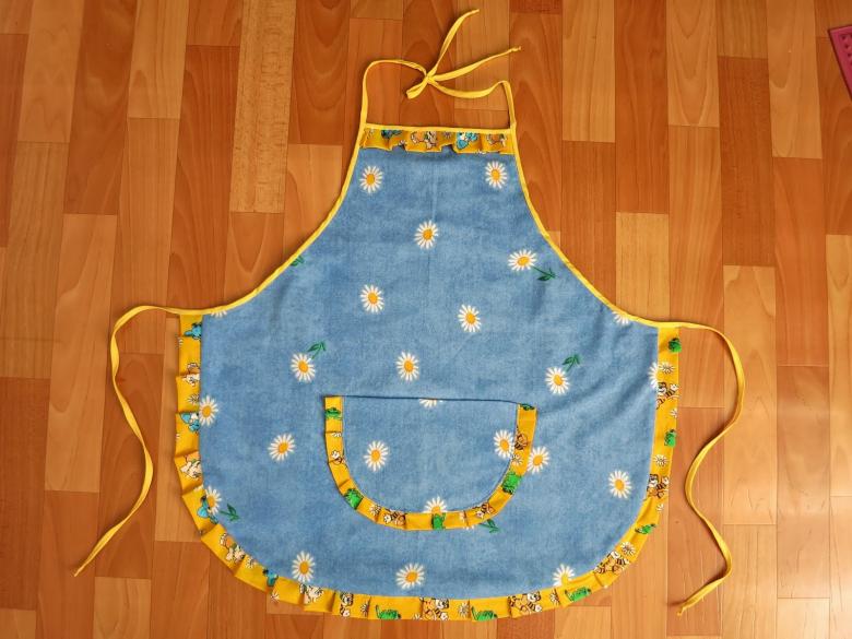 Выкройка красивого фартука для кухни для кухни своими руками