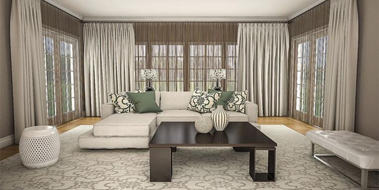 Красивые шторы для гостиной, ФОТО без ламбрекена, новинки