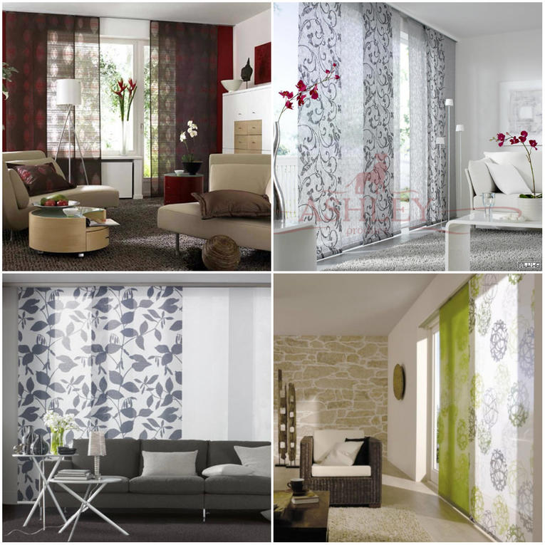 японские шторы в зал