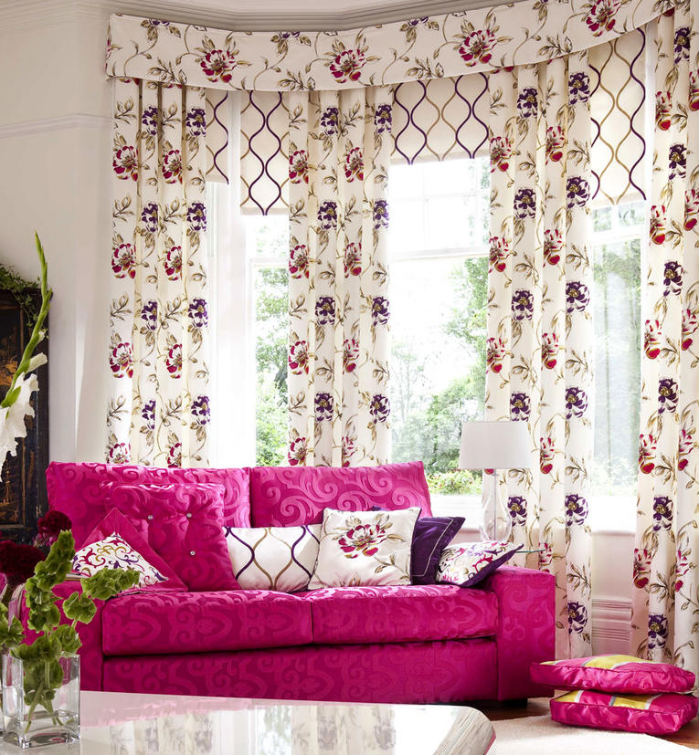 Шторы на потолочном карнизе в интерьере: виды, размер