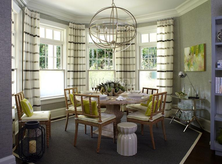 Шторы в полоску - примеры красивого дизайна и современного оформления