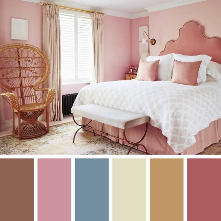 шторы к персиковым обоям