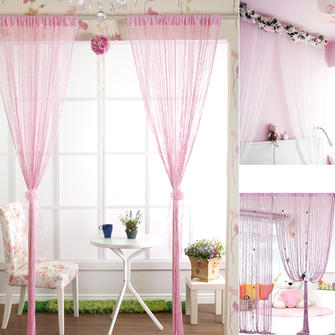 Нитяные шторы: виды, фото в интерьере, правила ухода