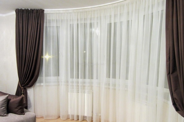 Тюль на крючках