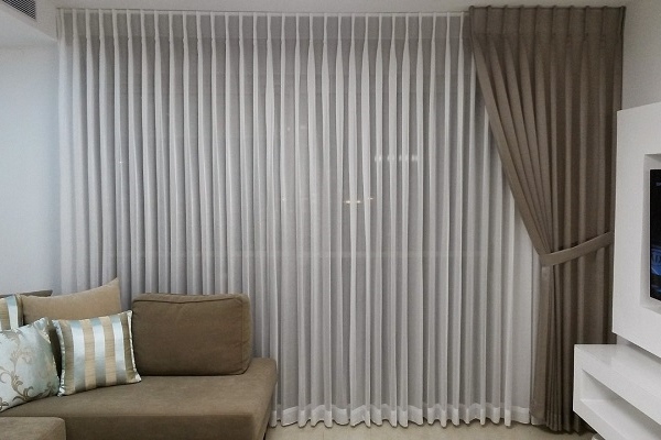 Тюль на петлях