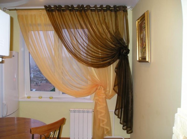 Шторы на кухню — лучшие идеи и новинки