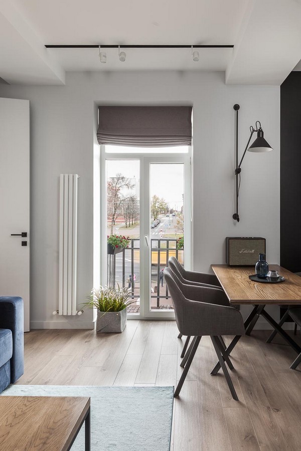 Шторы на кухню с балконной дверью