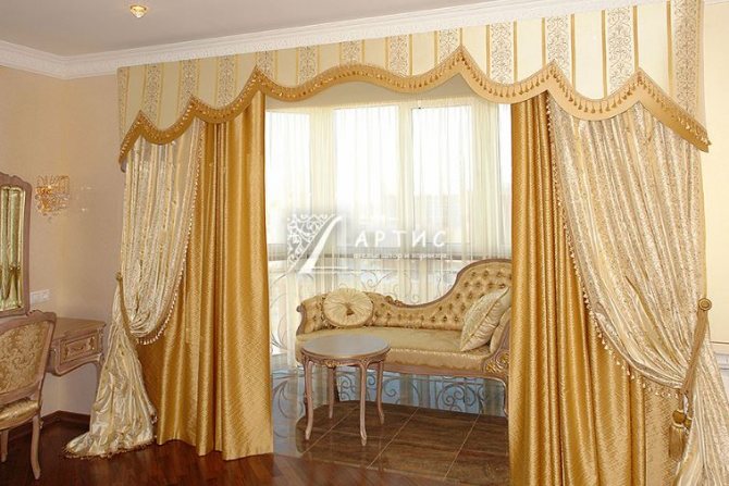 Гардины на скошенные окна своими руками