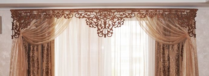 Гардины на скошенные окна своими руками