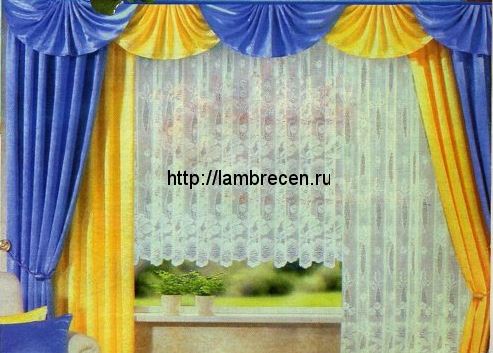 Гардины на скошенные окна своими руками