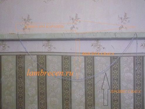 Гардины на скошенные окна своими руками